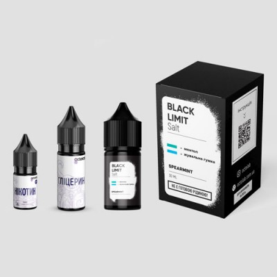 Компоненти Black Limit salt - Spearmint (30ml / 50mg)