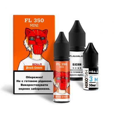 Компоненти Flavorlab FL350 mini - Peach Lemon (15ml / 50mg): Ціна, Характеристики, Фото