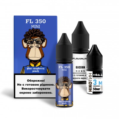 Компоненти Flavorlab FL350 mini - Blue Raspberry Peach (15ml / 50mg)