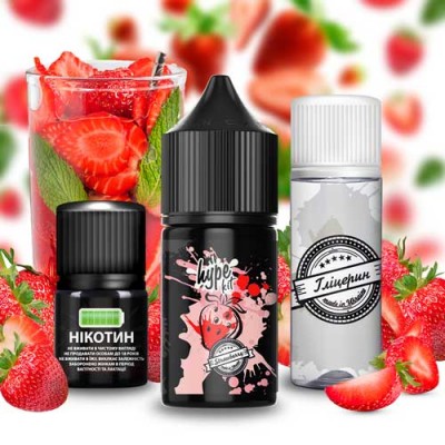 Компоненти Hype Salt - Strawberry (30ml / 50mg)