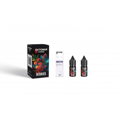 Компоненти OCTOBAR Strong - Berries (10ml / 50mg):