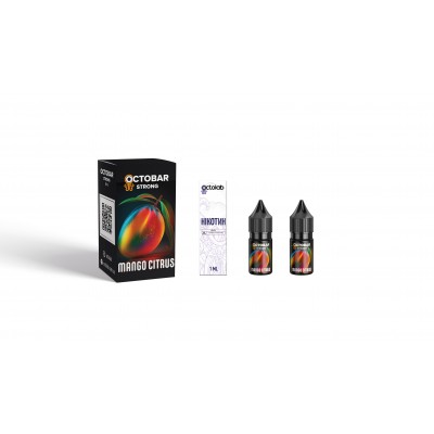 Компоненти OCTOBAR Strong - Mango Citrus (10ml / 50mg): Ціна, Характеристики, Фото