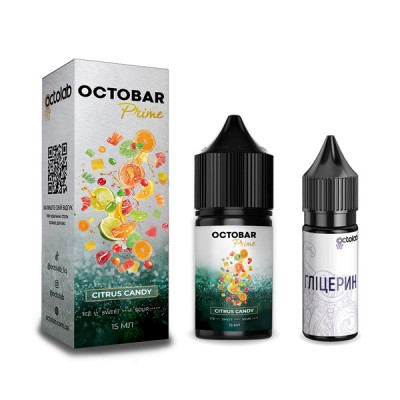 Компоненти Octobar Prime - Citrus Candy (30ml / 50mg)