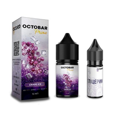 Компоненти Octobar Prime - Grape Ice (30ml / 50mg)