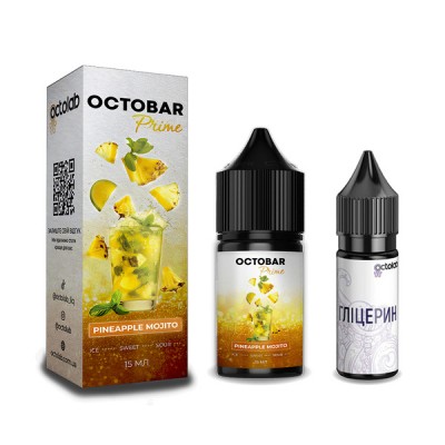 Компоненти Octobar Prime - Pineapple Mojito (30ml / 50mg)